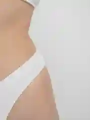 Белый купальник женский в рубчик, 4 цвета