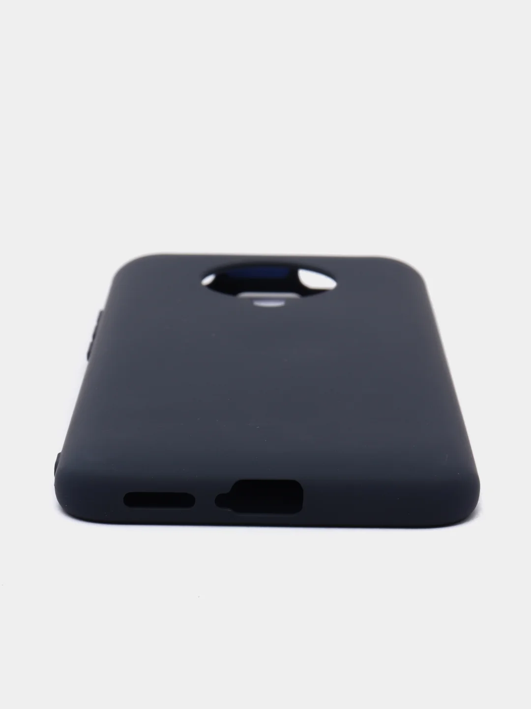 Темно-синий чехол Xiaomi Redmi K30 Pro / Poco F2 Pro с закрытым низом и бархатом внутри Silicone Cover
