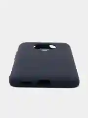 Темно-синий чехол Xiaomi Redmi K30 Pro / Poco F2 Pro с закрытым низом и бархатом внутри Silicone Cover