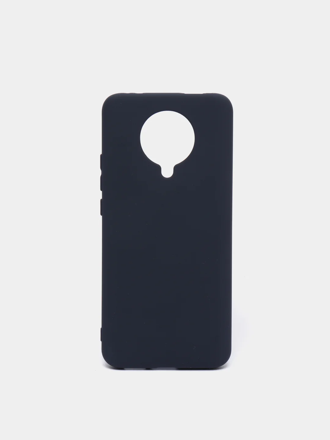 Темно-синий чехол Xiaomi Redmi K30 Pro / Poco F2 Pro с закрытым низом и бархатом внутри Silicone Cover