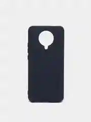 Темно-синий чехол Xiaomi Redmi K30 Pro / Poco F2 Pro с закрытым низом и бархатом внутри Silicone Cover