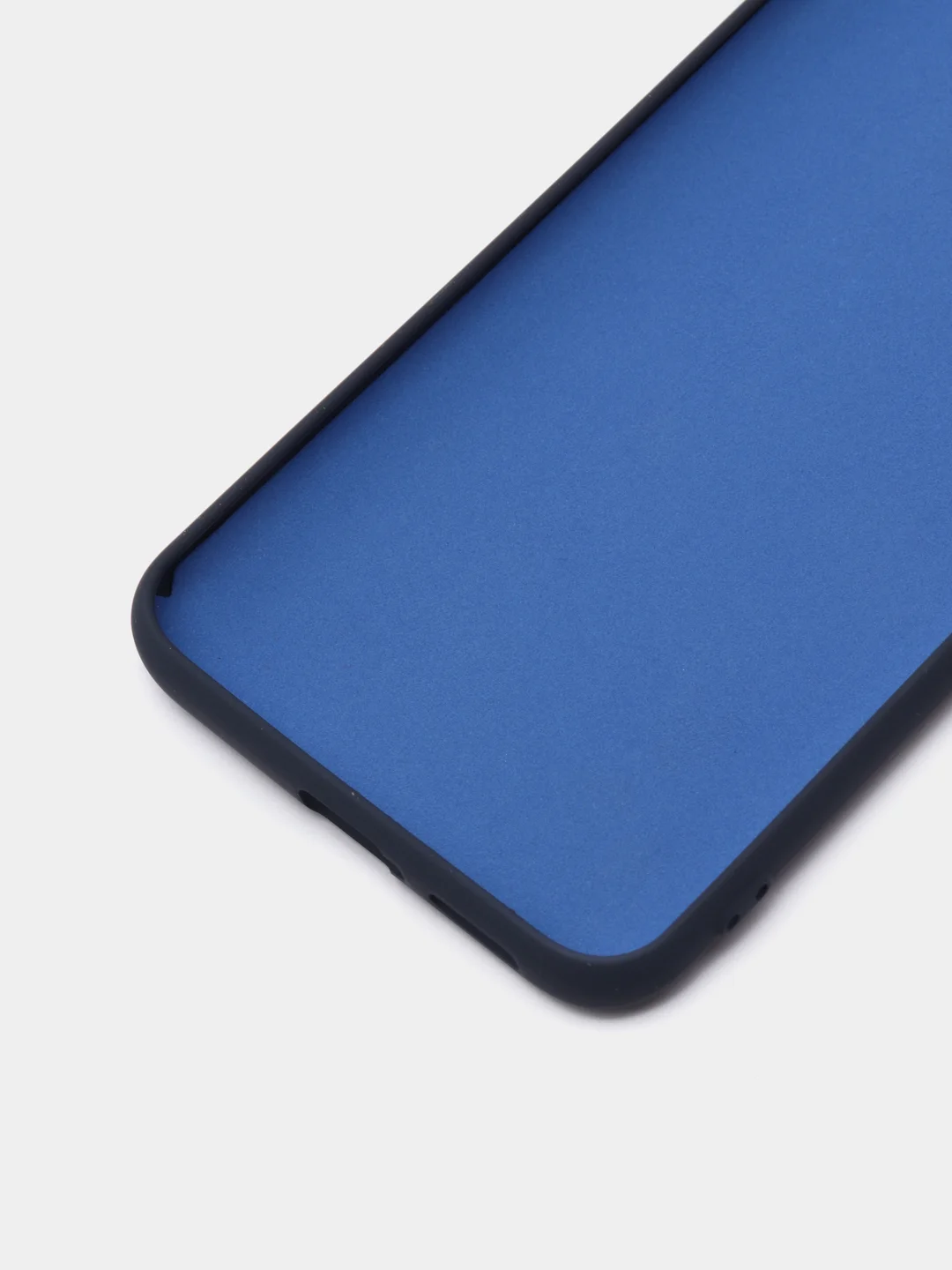 Темно-синий чехол Xiaomi Redmi K30 Pro / Poco F2 Pro с закрытым низом и бархатом внутри Silicone Cover