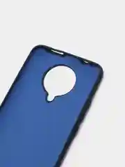 Темно-синий чехол Xiaomi Redmi K30 Pro / Poco F2 Pro с закрытым низом и бархатом внутри Silicone Cover