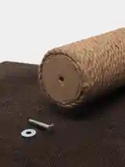 Коричневый когтеточка столбик, с игрушкой, 50 см, Экомир