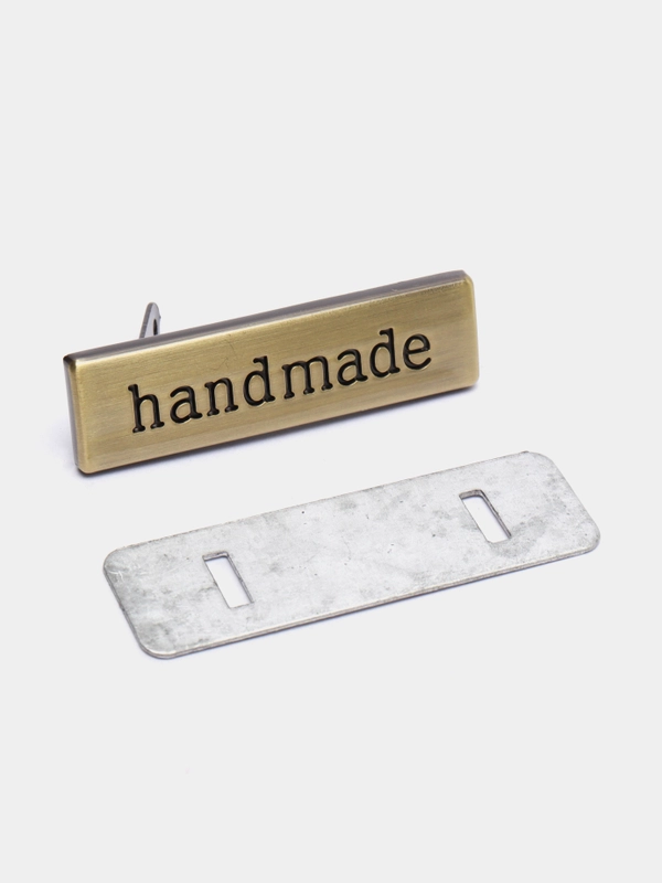 Лейбл "Handmade"  зеркальный
