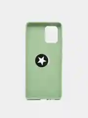 Лесной зеленый чехол Samsung Galaxy S10 Lite, Самсунг Галакси С10 Лайт силиконовый с кольцом-держателем