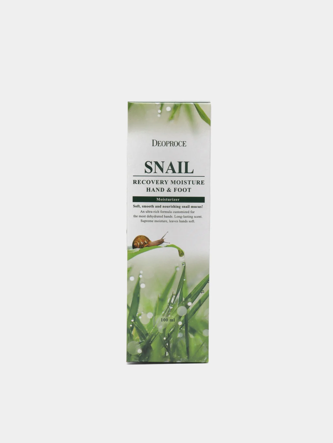 Крем с муцином улитки для кожи рук и ног DEOPROCE Snail Recovery Moisture Hand & Foot