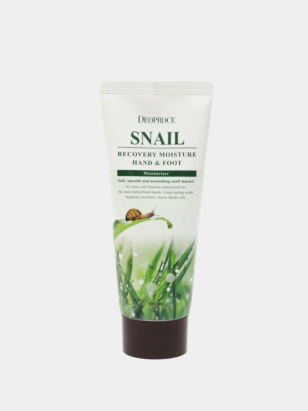 Крем с муцином улитки для кожи рук и ног DEOPROCE Snail Recovery Moisture Hand & Foot