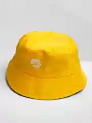 Желтый панама двусторонняя, унисекс "Ромашка"