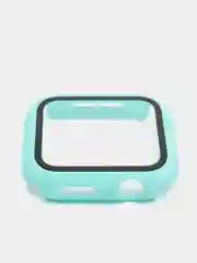 Бирюзовый бампер с защитным стеклом для Apple Watch 38/40/41/42/44/45/49
