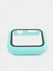 Бирюзовый бампер с защитным стеклом для Apple Watch 38/40/41/42/44/45/49