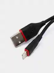 Черный блок питания для Micro-USB / Type-C / iPhone, СЗУ, Borofone BA49A, 2.1A