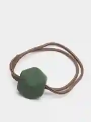 Приглушённый хаки резинка для волос с камнем