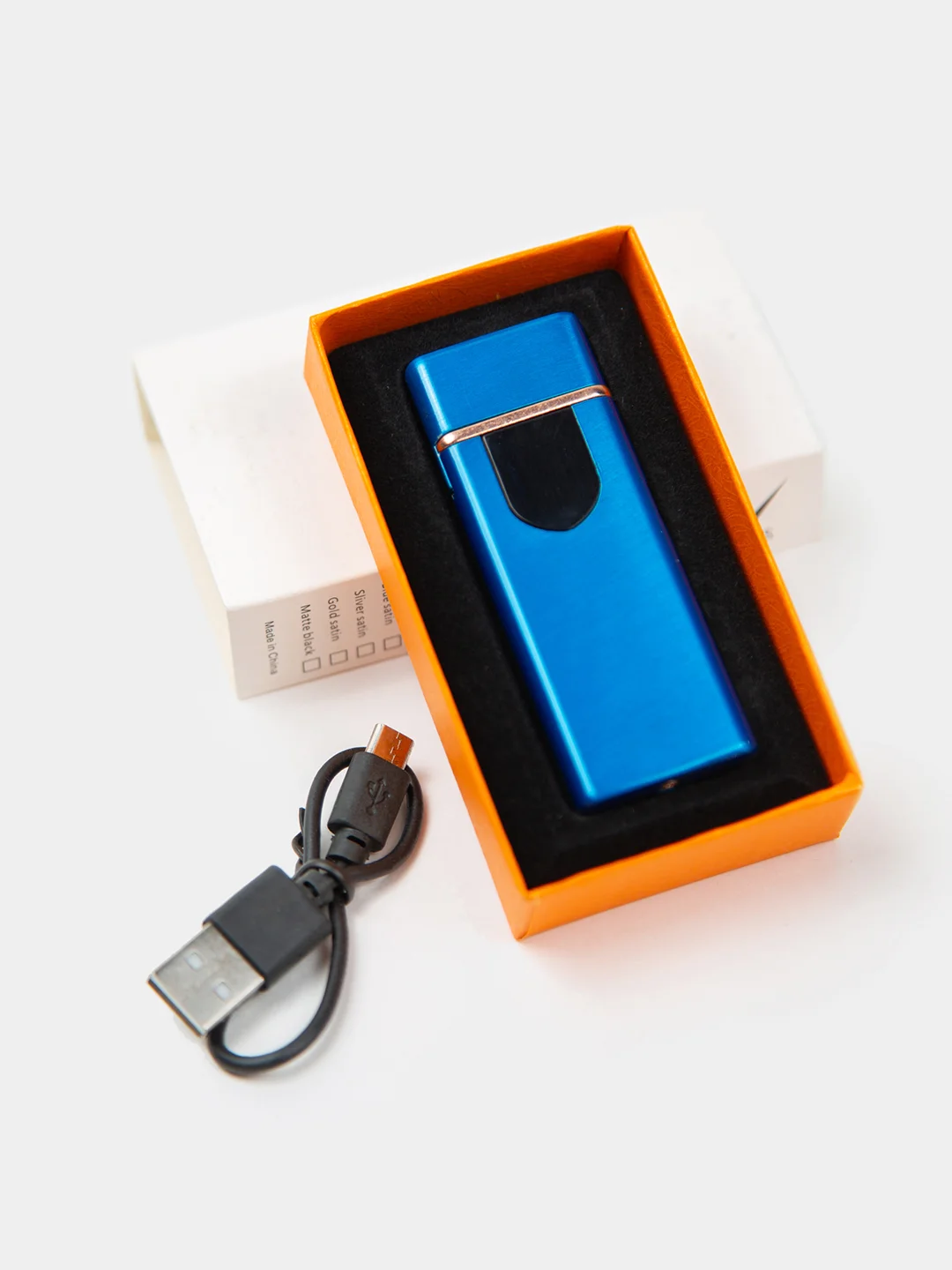 Зажигалка электронная USB, спиральная