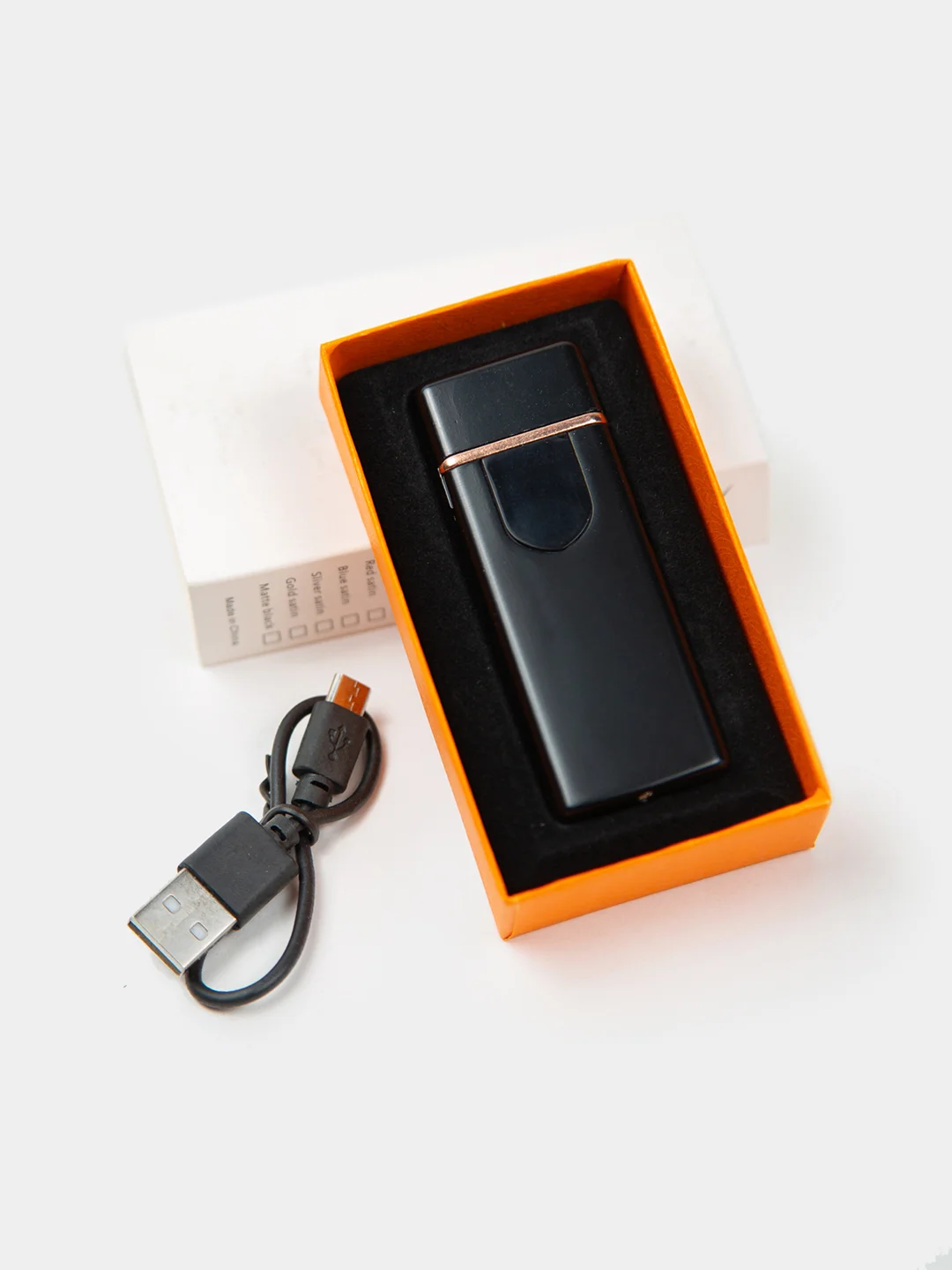 Зажигалка электронная USB, спиральная
