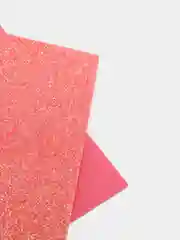 Коралловый фоамиран глиттерный для творчества, для рукоделия, фоам с блестками, 20*30 см, 2мм