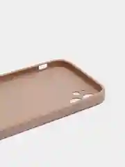 Светло-бежевый чехол силиконовый для iPhone 11 со стеклянной панелью