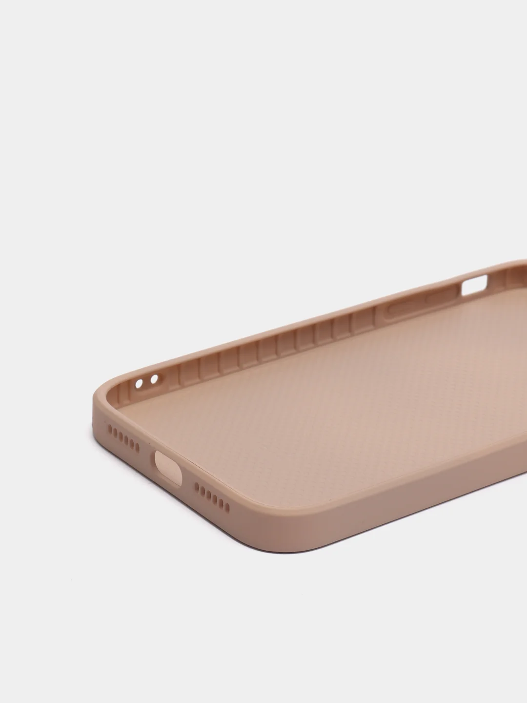 Светло-бежевый чехол силиконовый для iPhone 11 со стеклянной панелью
