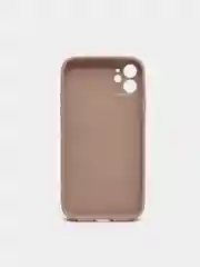 Светло-бежевый чехол силиконовый для iPhone 11 со стеклянной панелью