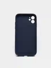 Индиго чехол силиконовый для iPhone 11 со стеклянной панелью