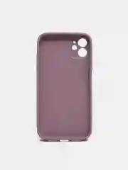 Аметистовый чехол силиконовый для iPhone 11 со стеклянной панелью