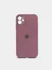 Аметистовый чехол силиконовый для iPhone 11 со стеклянной панелью