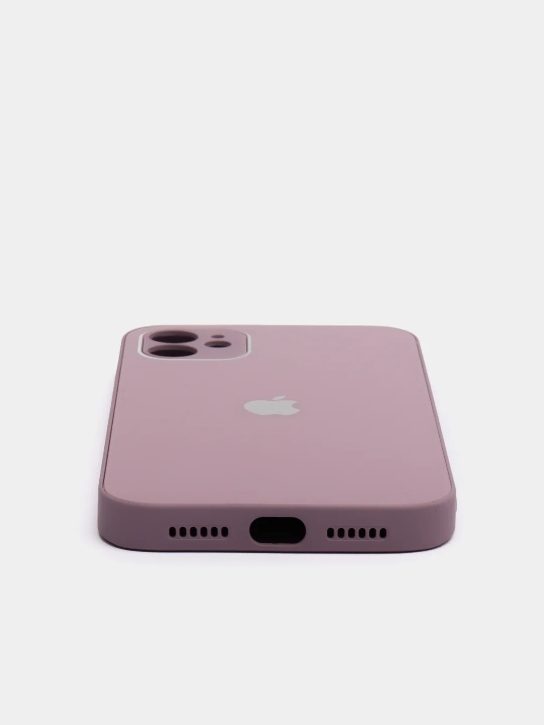 Аметистовый чехол силиконовый для iPhone 11 со стеклянной панелью