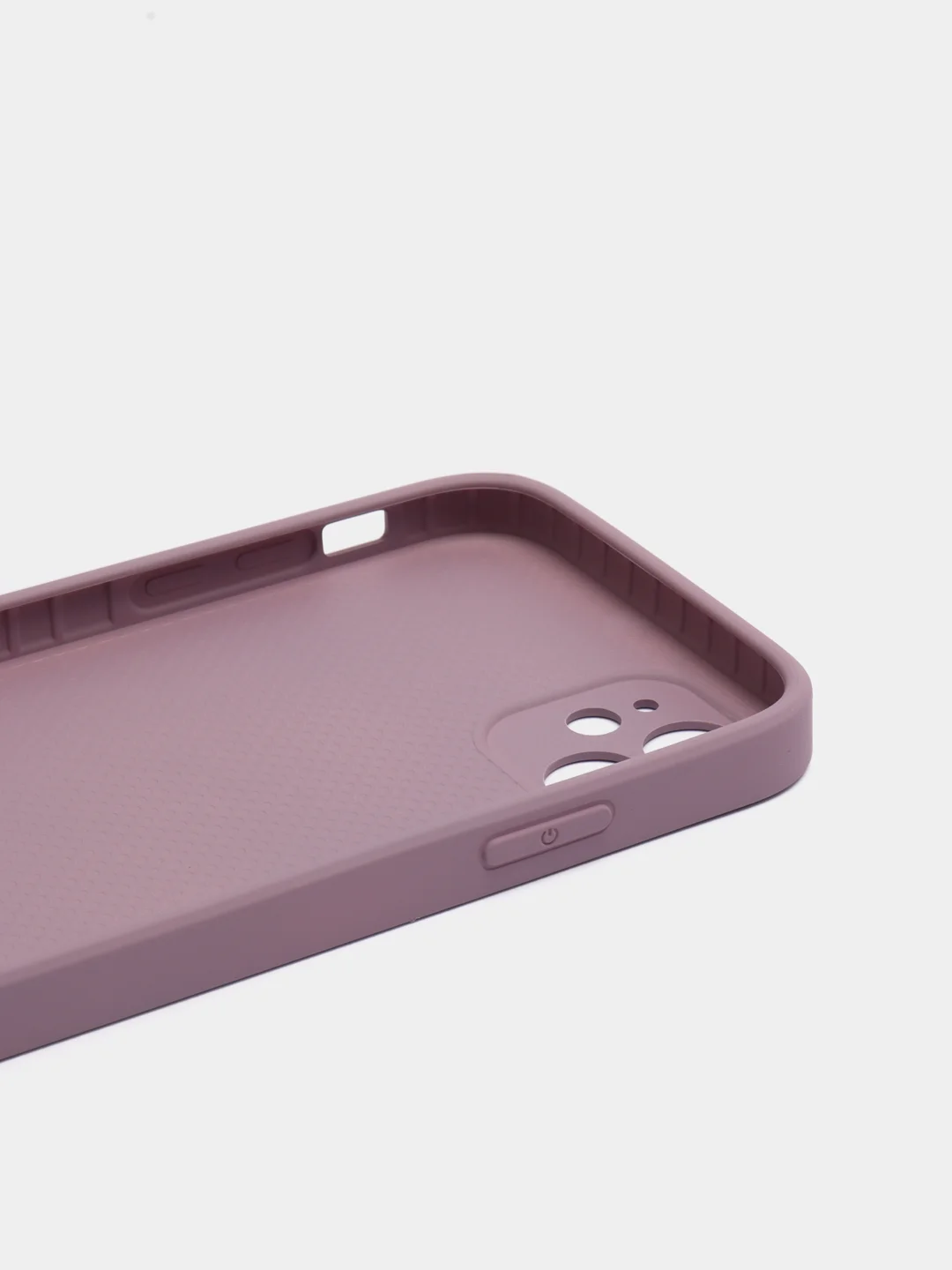 Аметистовый чехол силиконовый для iPhone 11 со стеклянной панелью