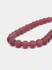 Фуксия бусины матовые стеклянные