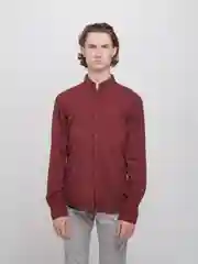 Бордовый рубашка мужская габардин, джинса