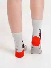 Белый носки новогодние