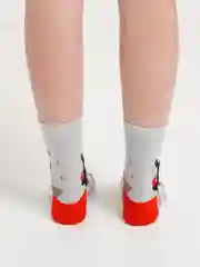 Белый носки новогодние
