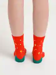 Красный носки новогодние