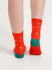 Красный носки новогодние