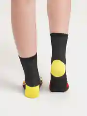 Черный носки новогодние