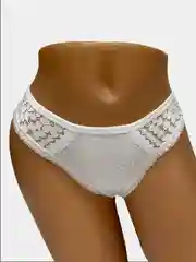 Белый трусы женские стринги с кружевом