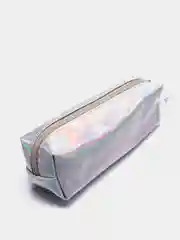 Серебряный пенал цветной лазерный