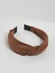 Коричневый ободок с узелком