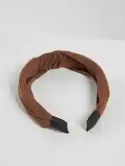 Коричневый ободок с узелком