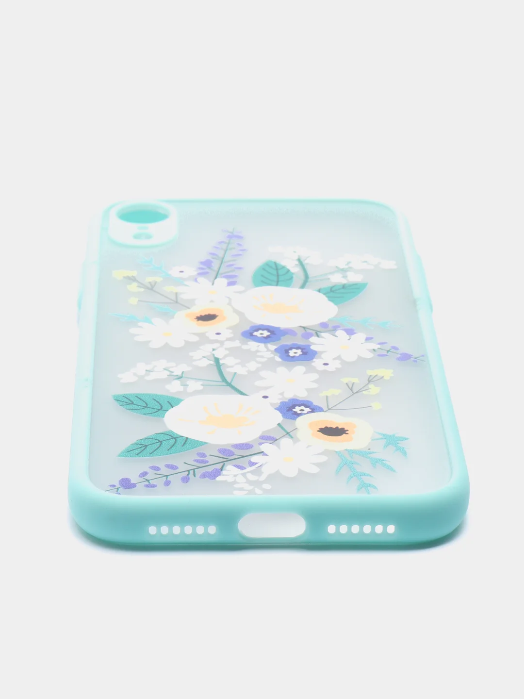 Бирюзовый чехол для iPhone 11, 11 Pro, 12, 12 Pro Max, XR с картинкой / рисунком