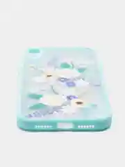 Бирюзовый чехол для iPhone 11, 11 Pro, 12, 12 Pro Max, XR с картинкой / рисунком