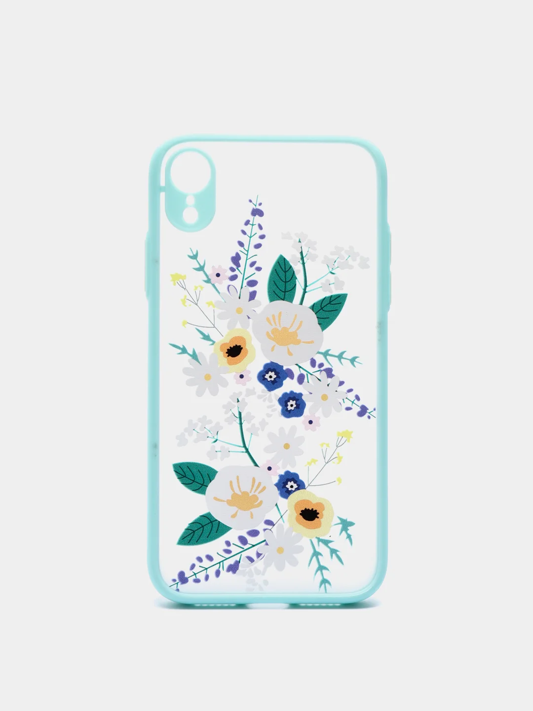 Бирюзовый чехол для iPhone 11, 11 Pro, 12, 12 Pro Max, XR с картинкой / рисунком