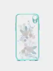 Бирюзовый чехол для iPhone 11, 11 Pro, 12, 12 Pro Max, XR с картинкой / рисунком