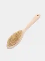 Щетка для сухого массажа из щетины кабана с березовой ручкой, мягкая