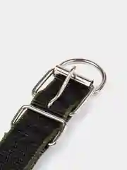 Зелёный хаки ошейник для собак и кошек, нейлоновый, с подкладкой, плетеный