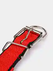 Красный ошейник для собак и кошек, нейлоновый, с подкладкой, плетеный