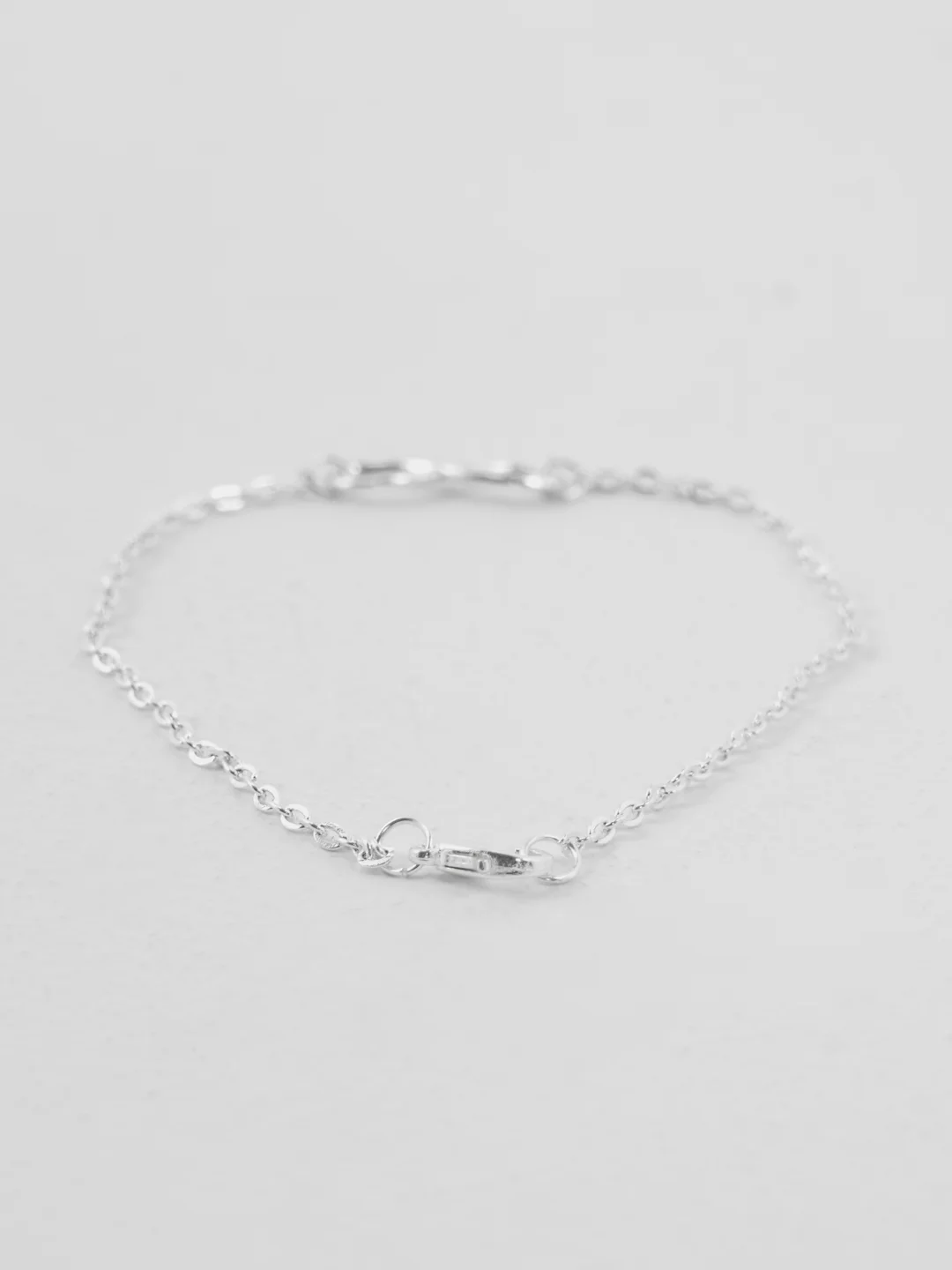Серебряный анклет - цепочка с подвеской "Бесконечность", 18+5 см