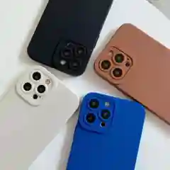 Бежевый меланж чехол для iPhone 11 12 13 Pro Max с защитой камеры силиконовый айфон про макс