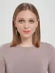 Серьги - кольца женские с подвеской крест
