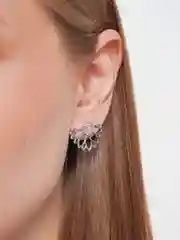 Черный серьги